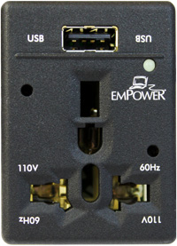 1295-8-AC-USB-outlet-unit 110 Volt AC and USB outlet unit