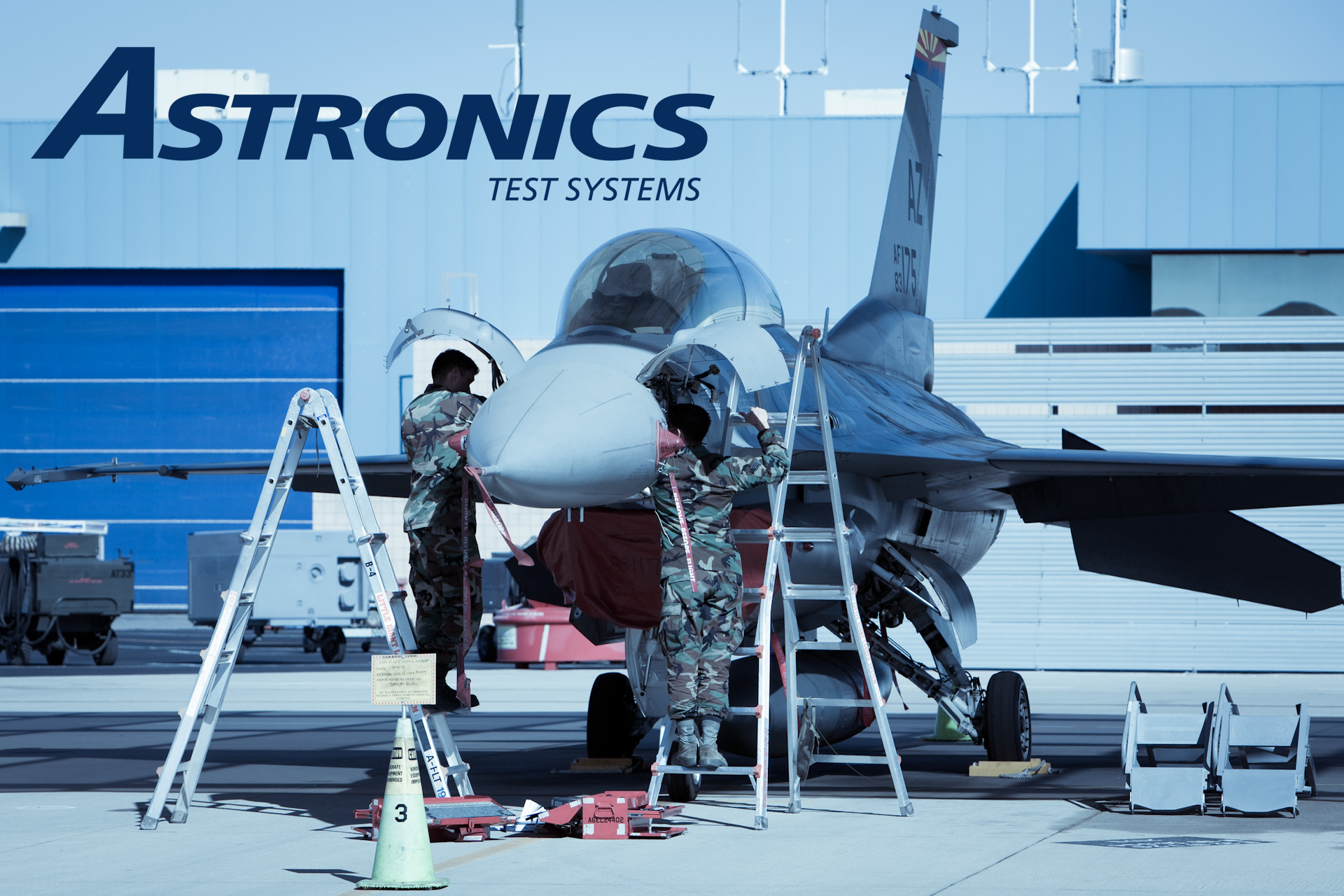 Mechanics working on F16_edited ATS logo