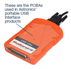 250-astronics-usbpcba Embedded USB Avionics Interface Boards