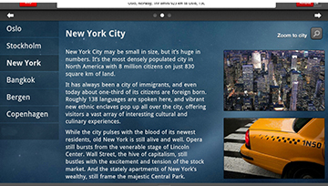 Moving Map - City Description Moving Map - City Description